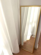 Lustro w złotej ramie 112x35 