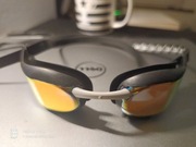 Okularki pływackie Speedo fastskin czarno złote lustrzane szkła