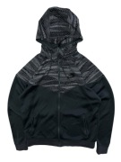 Czarno szara kurta nike wiatrówka sportowa logo tech adidas kamuflaż