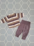 Komplet sweterek spodenki rozmiar 62 wykonany ręcznie handmade wełna merino
