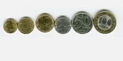 Kazakhstan - set 6 coins 1 5 10 20 50 100 Tenge 2016 - 2018 UNC