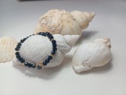 Bransoletka szklane koraliki 