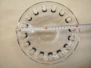 Talerz szklany dekoracyjny Ząbkowice