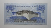 1 Ngultrum  Bhutan oryginał stan bankowy