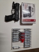 Pistolet Wiatrówka CZ 75 P07 DUTY +celownik laserowy, śrut-Okazja !