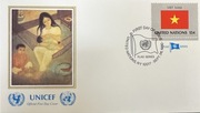 ONZ FDC koperta ze znaczkiem 
