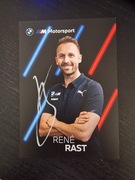 Karta z autografem Rene Rast BMW Motorsport WEC