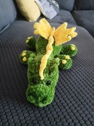 Smok. Wykonany z włóczki aksamitnej. Mięciutki i miły w dotyku. 