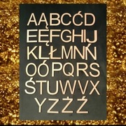 Duży alfabet z polskimi znakami