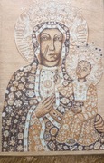 dywan ścienny Matka Boska, kilim, makata 