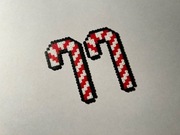 ZESTAW 2 Laski cukrowe ozdoba z koralików do prasowania