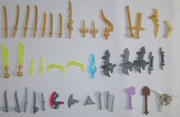 LEGO / MIECZE / SZABLE / NOŻE / OSTRZA / 46 ELEMENTÓW