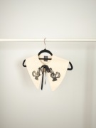 Ręcznie drukowany kołnierzyk z kogutami