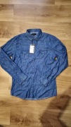 Męska koszula Vistula Broncho niebieski Slim Fit