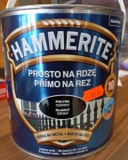 Farba na rdzę Hammerite połysk Czarny 2,5l