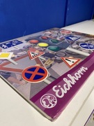 Tablica znaki/sygnalizacja świetlna drewno puzzle