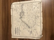 STARA MAPA POCHODU WOJSKA POLSKIEGO W CIĄGU WYPRAWY WIEDEŃSKIEJ.
