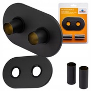 Zestaw Maskujący Podwójny (Rozeta + Tuleje) Diamond | CZARNY MAT