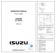 Isuzu D Max 2011 4JJ1 Engine Service Manual Instrukcja serwisowa naprawy