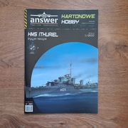 HMS Ithuriel, model kartonowy 1:200, wyd. ANSWER, stan bardzo dobry