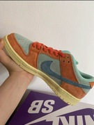 Nike SB Dunk Low Orange and Emerald Rise