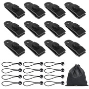 Klipsy do plandeki z oczkiem 12 sztuk Zestaw do mocowania plandeki