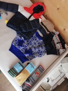 Nowa Kurtka czapki swetry rajstopki 