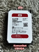 HDD 8TB WD ReD 3.5" - Komunikat Uwaga 