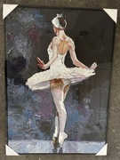 Obraz 50 x 70 obraz na płótnie baletnica 