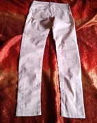 Teddy Smith jeg zip power shiny size 25 łososiowe brokatowe spodnie 