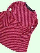ASOS dresowa, bawełniana sukienka w paski oversize 42/44