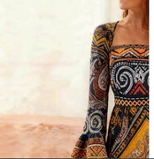 Etniczna sukienka maxi rozm XXL