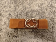 Pasek gumowy jasny brąz 100 cm