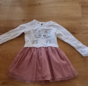 Sukienka na Boże Narodzenie, R.86 z długim rękawem