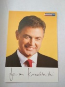 Krzaklewski Marian z 2000r - kartka z nadrukowanym autografem 