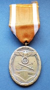 III Rzesza medal za budowę umocnień SCHUTZWALL .