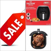 Frytkownica Beztluszczowa Air Fryer Zilner 7.7l 1800w LCD 7 Programów