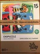 Ekopuzzle dwuelementowe zaprzyjaźnij się z owadami Muduko