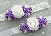 Opaska i pasek do sukieneczki do chrztu, komplet. Różne kolory i wzory.