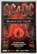 AC/DC Warszawa 2010 plakat