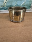 Stare mosiężne wiaderko / osłonka vintage 19 cm