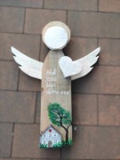 Anioł drewniany do powieszenia