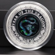 OPAL*LUNAR DRAGON*70 LAT PANOWANIA ELŻBIETYII*125''THE PERTH MINT''UNIKAT17
