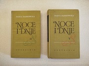 Książki Noce i dnie - Maria Dąbrowska tom II i V 1963