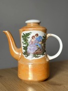 Porcelana Wałbrzych PRL – komplet kawowy PRL retro vintage – (13 elementów)