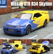 Model Samochodu Nissan Skyline GT-R R34 1:32 – JDM Diecast Metal