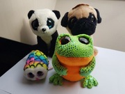 Maskotki Ty, Aurora zestaw 4szt. / Speckles, Hootie, Ming, Mops