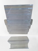 Stojak - ekspozytor - na wizytówki - plexi - komplet 6 szt.