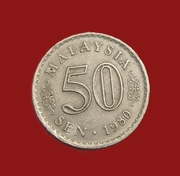 Moneta 50 senów 1980, Malezja