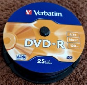 VERBATIM DVD-R 4.7GB 16x 120 min 26 szt